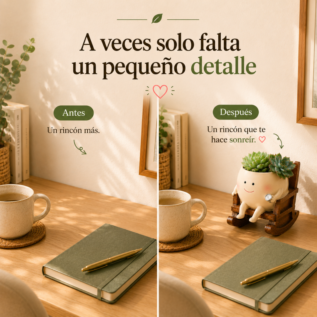 Brochi™ – Macetero Mecedora Decorativo