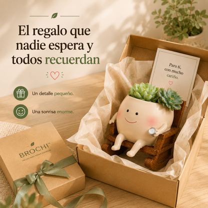Brochi™ – Macetero Mecedora Decorativo