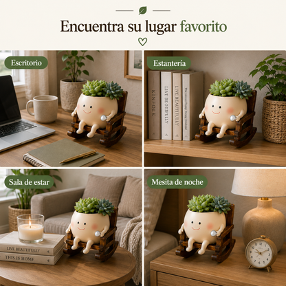 Brochi™ – Macetero Mecedora Decorativo