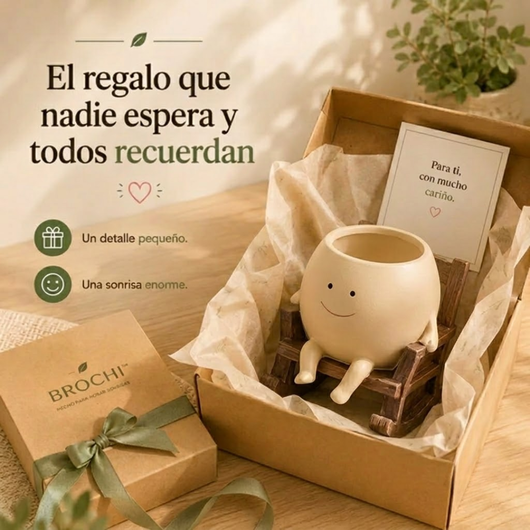 Brochi™ – Macetero Mecedora Decorativo